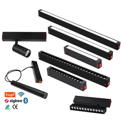 220V Home Dining Smart WiFi App Magnetic Tracking Liner Light Led Track Linear Light System Lampu Track Magnetic
