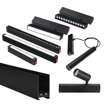 220V Tegangan Tinggi Intelligent Magnetic Light Track Kamar tamu tersembunyi tanpa lampu utama