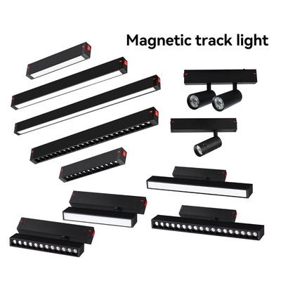 10W 20W Magnetic Track Ruang tamu Grille Flood Light Track Light Disembunyikan tanpa lampu utama