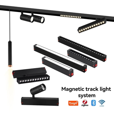Lampu jalur magnetik 25mm 220V lampu sorot rumah ruang tamu tanpa lampu utama pencahayaan