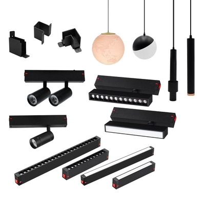 Tegangan Tinggi 220V Magnetic Track Light Intelligent Dimming Color Spotlight Track Light