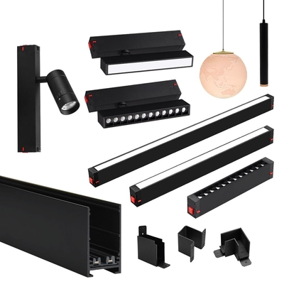2.4G Tuya Smart Dimming And Color Adjustment Magnetic Suction Track Light Tanpa Lampu Utama