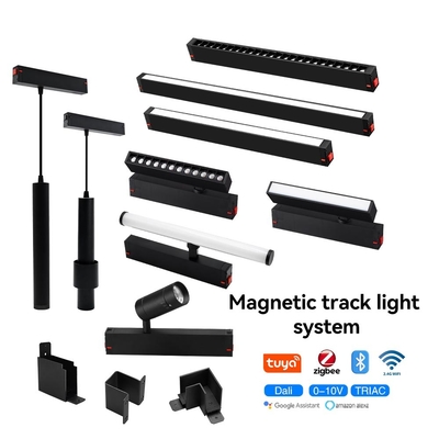 Zigbee Tuya Smart Control Magnetic Track Light 10W 20W Lampu sorot LED