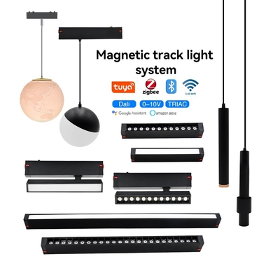 Magnetic 10W 20W LED Pendant Light Ruang tamu Rumah Tanpa Pencahayaan Utama