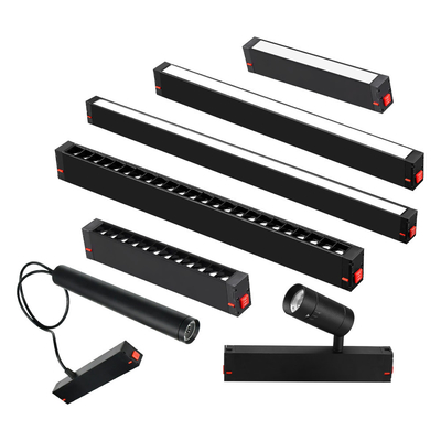 220V tegangan tinggi tertanam Masterless Track Magnetic Grille lampu sorot untuk rumah ruang tamu