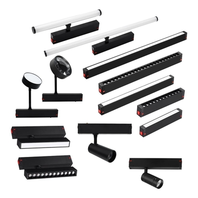 Rumah tangga yang tertanam ruang tamu Smart Grille Floodlight Lampu trek magnetik