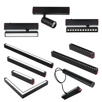 18W 27W Intelligent Dimming Color LED Magnetic Track Spotlight Kamar tidur Ruang tamu